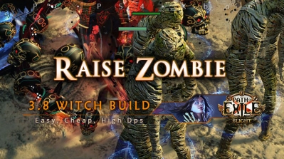 [Witch] PoE 3.8 Raise Zombie Necromancer Easy Build (PC, PS4, Xbox)